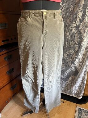 Talbots straight leg corduroy pants, 98% cotton, sz 14